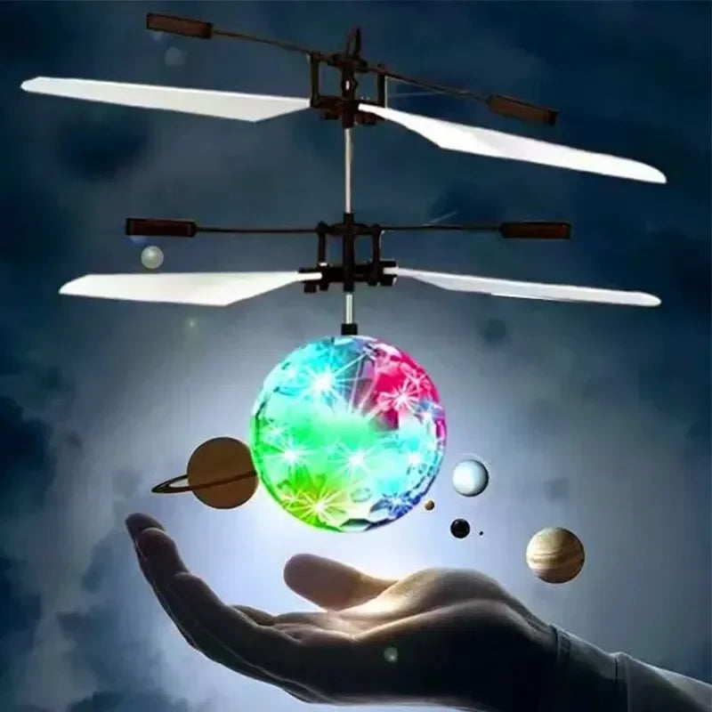 LED Flying Crystal Ball – Gesture-Controlled & Colorful Light Toy for Kids ✨