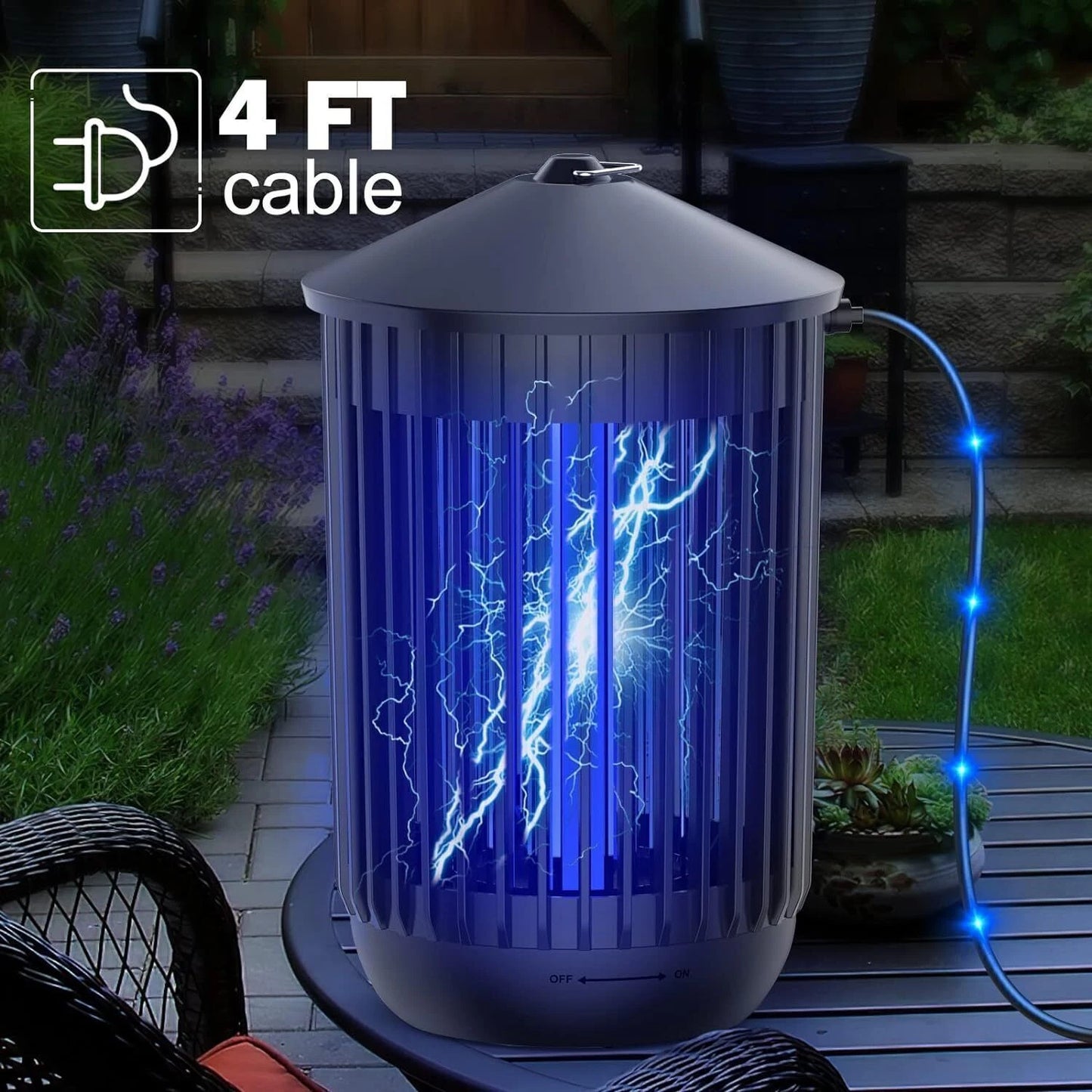 Waterproof Mosquito Zapper 4300V 🦟